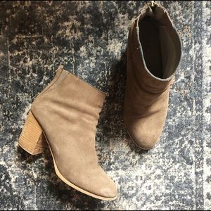 Tan Heeled Booties